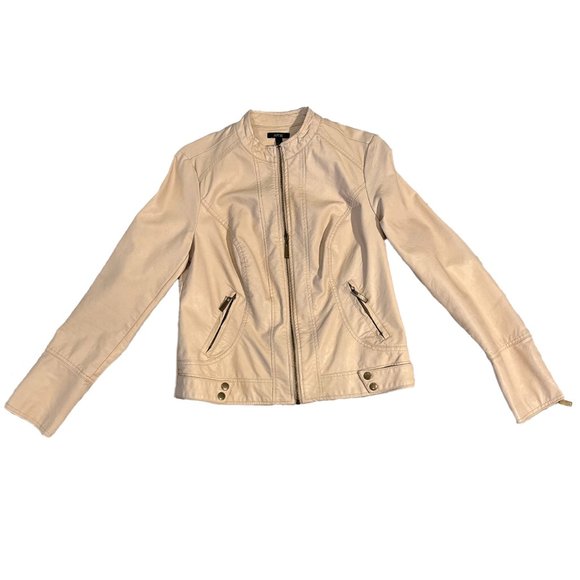 Apt. 9 Jackets & Blazers - CHIC Apartment 9 faux-leather jacket in Champagne